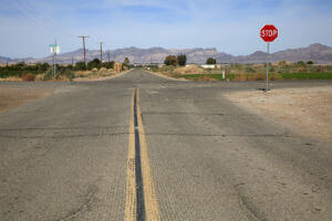 intersection in rural california