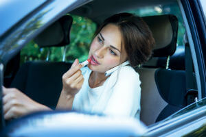 grooming while driving