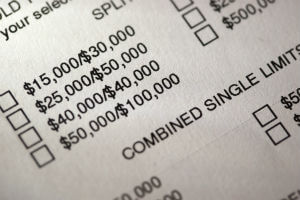 document for selecting insurance coverage