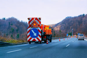 road-work-truck-cones