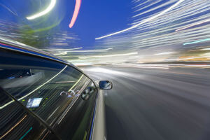 car driving fast