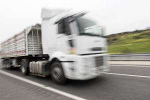 truck speeding on highway