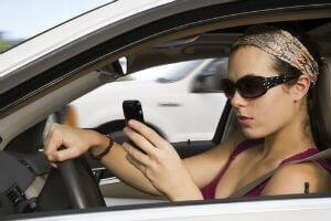 millennial texting while driving