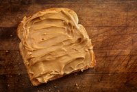 peanut butter on toast