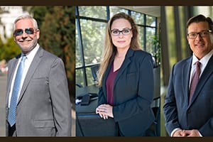 Three attorneys from Arnold Law Firm