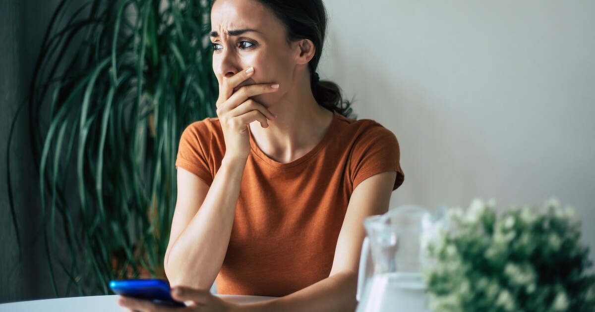 upset woman waited too late to call an attorney