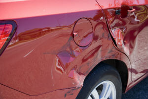 damaged car