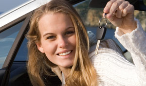 Teenage Drive Holding Keys